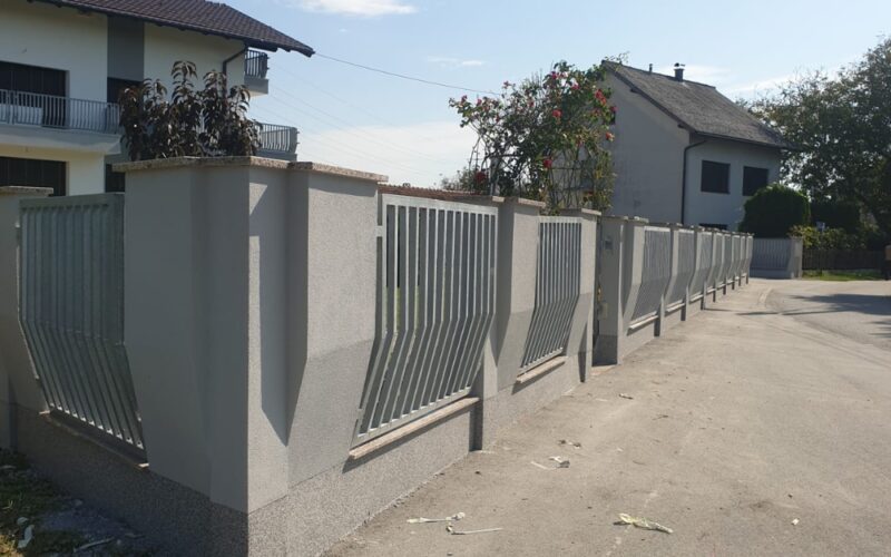 Uređenje ograde sa fasadom - Lučko
